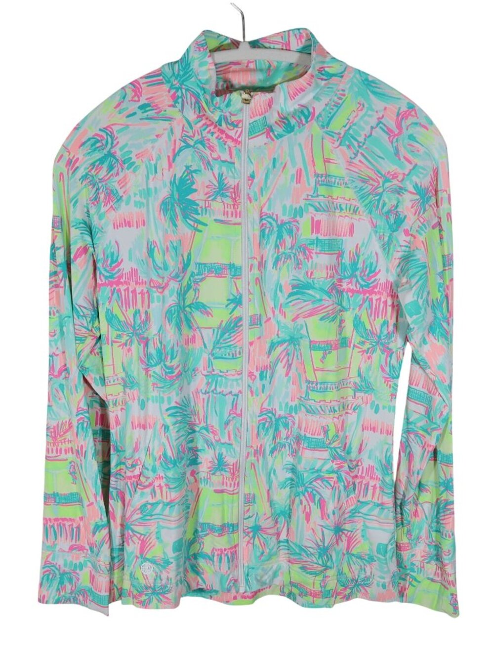 LILLY PULITZER Luxletic Meryl Hadlee Zip Up Jacket Size M Perfect Match Tennis - Picture 2 of 8